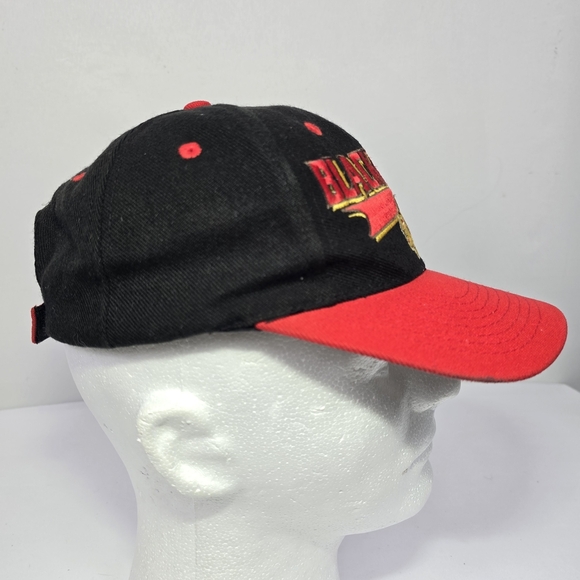 Vintage 90’s Logo Athletic Chicago Blackhawks NHL Big Spellout And Logo - Picture 3 of 11